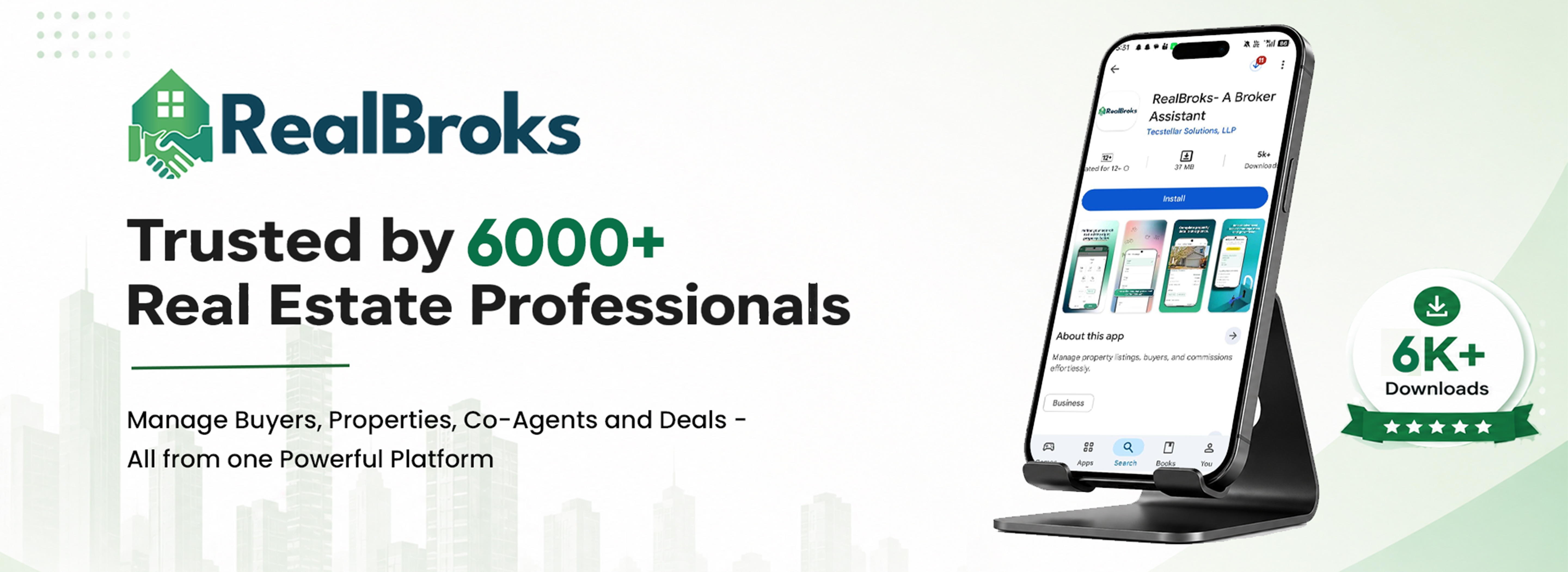 RealBroks — Trusted by 6000+ real estate professionals